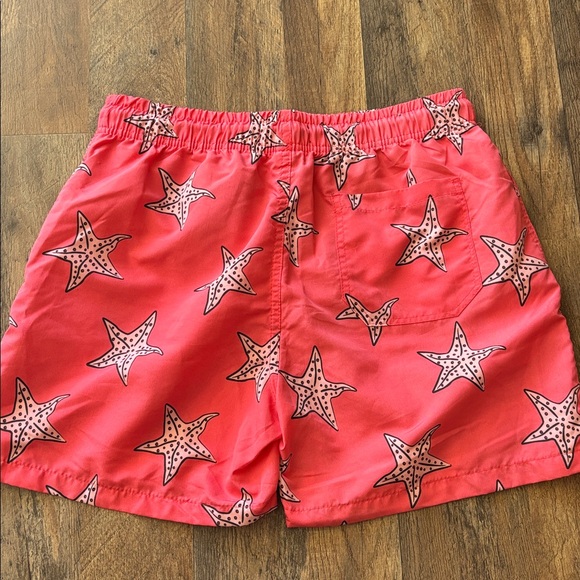 Inbox Pink Starfish Swim Trunks Large New With Tags - Picture 6 of 7